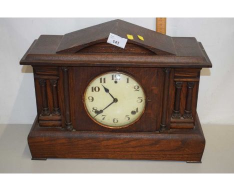 Wooden mantel clock