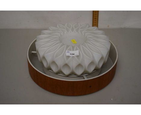 Mid-20th century frosted glass ceiling light