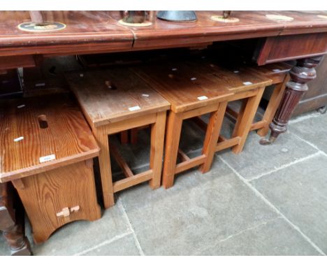 Twelve various vintage stools. 
