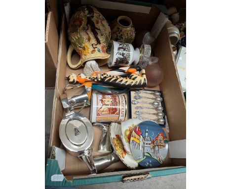 Assorted ceramics, glass etc. including Coalport, Border Fine Arts, Poole etc 