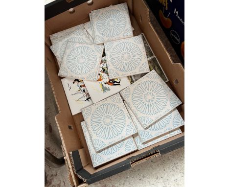 A box of vintage 1960s tiles to include T&amp;R Boote Ltd. etc. 