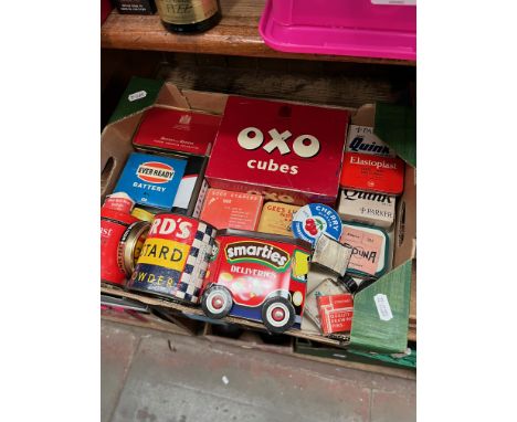 A box of vintage tins and boxes, 22 in total. 