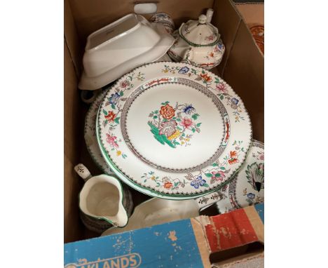 Box of Copeland Spode Chinese Rose 