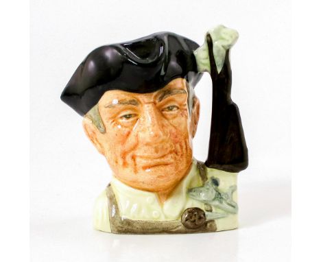 Black hat; cream shirt; light brown apron.Series: Characters From Williamsburg. Royal Doulton backstamp. Artist: David B. Big