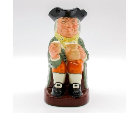 Black hat; light green coat; yellow scarf with blue polka dots; orange breeches.Series: English (UK) Heritage. Royal Doulton 