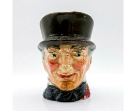 Variation Two, black and orange handle. Dark grey hat; maroon coat; dark blue bow tie; black and orange riding crop.John Peel