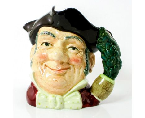 Black tricorn, red coat, white bow tie with gold spots.The forerunner of today's English publican, this cheerful man would ha