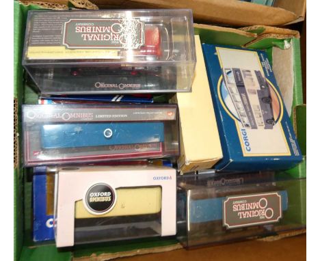 A tray of modern release public transport diecasts, to include Corgi Original Omnibus 