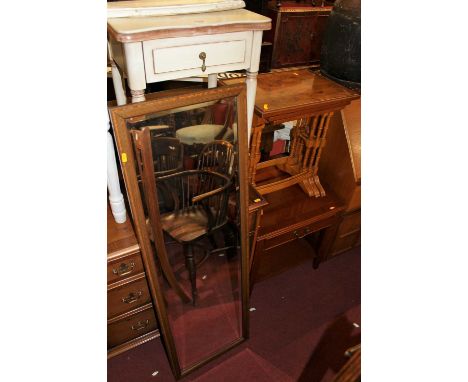 Occasional furniture to include; a painted single drawer two-tier lamp table, painted swing dresing mriror, contemporary yew 
