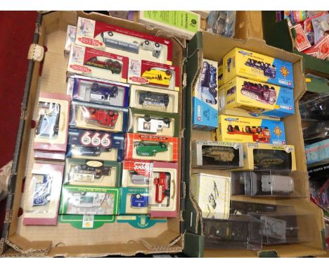 Two boxes of mixed modern issue diecast to include Corgi  Classics, Dragon armour, etc