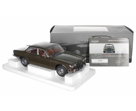 Paragon Models Limited Edition 1:18 1968 Jaguar XJ6 Series 1 4.2, Sable Brown (in polystyrene packaging and boxed with certif