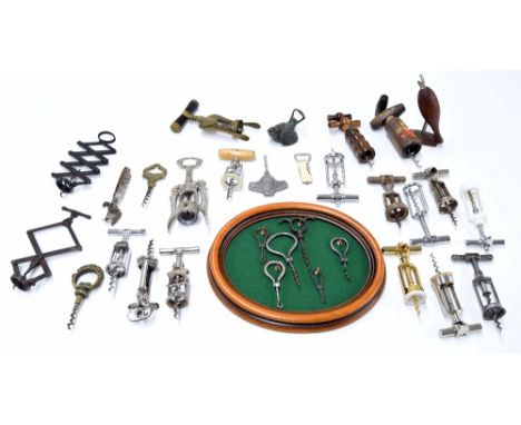 Compound lever ten arm corkscrew marked 'Wier 1884'; together with a six arm compound lever corkscrew marked 'Brevete &amp; D