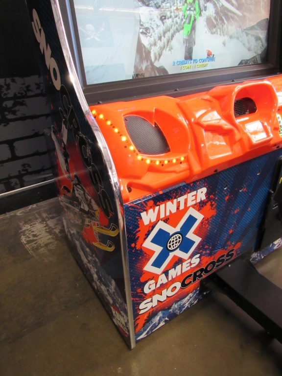 SNOCROSS WINTER X GAMES RACING ARCADE GAME. Item is in used condition