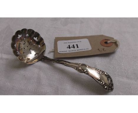 Small silver sifter ladle (Birmingham 1905)