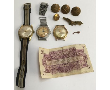 A Bravingtons Wetrista wrist watch with Bonklip adjustable bracelet, 32mm diameter; together with a Chalet automatic 25J inca