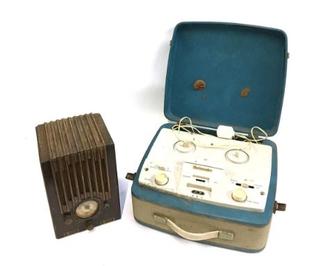 A Benson Bestone valve radio, together with a Westminster reel-to-reel recorder 