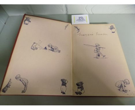 Milne (A. A.). Now We Are Six, 1st edition, deluxe issue, Methuen & Co., Ltd., 1927, text illustrations by E. H. Shepard, bro