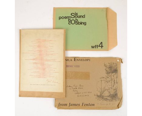 Valoch (Jiri). Optical Poems, Writers Forum Folder number three, November, 1967, nine loose sheets (with slight rippling) con