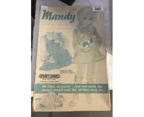 A boxed vintage Mandy "A Magic Wand Dressing doll" set. 