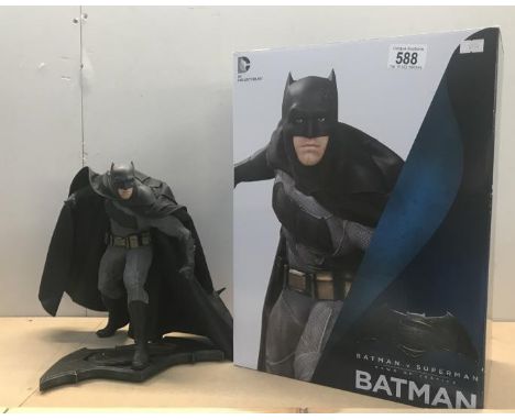 A boxed porcelain model DC collectables Batman from Batman V Superman.