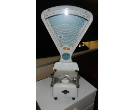 A set of shop scales.
