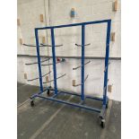 Heavy Duty Mobile Pipe Trolley Locking Wheels. Size: 2000mm Long x 950mm Wide x 1975mm Height.