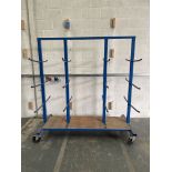 Heavy Duty Mobile Pipe Trolley Locking Wheels. Size: 2000mm Long x 950mm Wide x 1975mm Height.