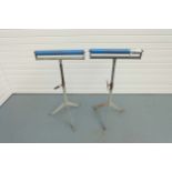 Pair of Elumatec Type 1st 1000 Adjustable Roller Stands.