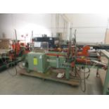 RUVO Door assembly machine Mod: 1275, w/t 6 pneumatic BOSTITCH air gun stations w/t roller table (