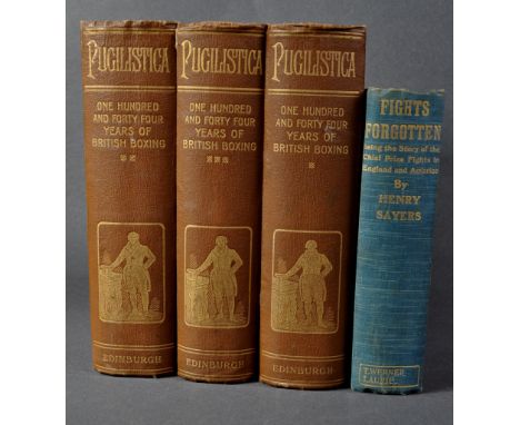 Pubilistica: The History Of British Boxing. (Three Volumes) - 1906 -&nbsp;Henry Downes Miles.&nbsp;Published by Edinburgh: Jo