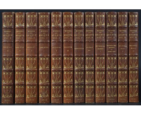 The Works Of Bronte - 1896/8 - Volume One To Twelve. Book Publisher: J M Dent.&nbsp; Twelve Book Volume comprising of Volume 