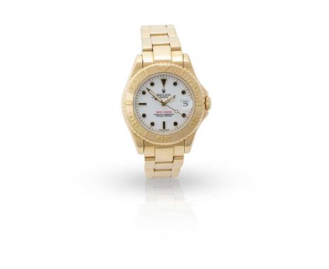 Rolex: a sailing wristwatch Oyster Perpetual Yacht-Master model, originally purchased 2005, 18ct gold case with European conv