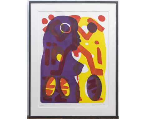 Penck, A. R. Du. Aquatintaradierung auf Velin. Signiert, betitelt und nummeriert unterhalb der Platte mit Bleistift. Exemplar