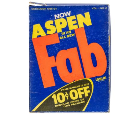 Warhol, Andy - - Aspen magazine. Vol I, No. 3. FAB issue. Gestaltet von Andy Warhol und David Dalton. Mit Beilagen in untersc