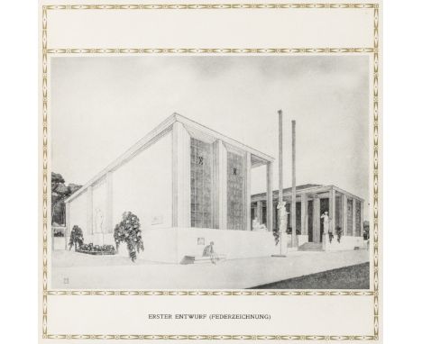 Wiener Werkstätte - - Internationale Kunstausstellung Rom 1911. Österreichischer Pavillon, nach Plänen von Architekt Professo