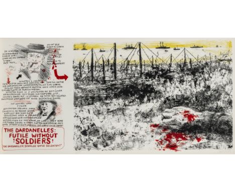 Bluth, Manfred. Gallipoli-Kampagne. Mit 12 signierten und nummerierten Farblithographien. Exemplar: 3/20. Berlin, Graphische 