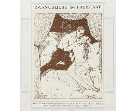 Film - - Zwangsliebe im Freistaat. Dramatische Bearbeitung der utopischen Idee der Sozialisierung von Liebe und Ehe. Fünf Akt