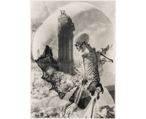Kesting, Edmund. Dresdner Totentanz. Mit 5 Photoarbeiten. Silbergelatineabzüge (Negativ-Positivmontagen aus Skeletten und Bil