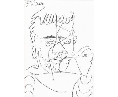 Picasso, Pablo - - Spies, Werner (Hrsg.). Pour Daniel-Henry Kahnweiler. Mit 9 (7 farbigen, inkl. Umschlag) Original-Lithograp