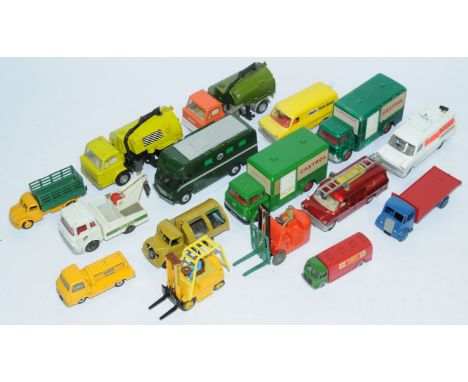 Dinky, a mixed unboxed group of Commercial Vehicles to include, 450 Bedford TK "Castrol" Van, Johnson Road Sweeper and others
