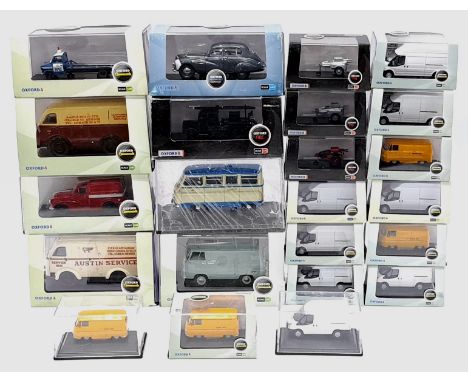 Oxford Diecast, a boxed 1:43 and 1:76 Scale group comprising of Fire, Commercials and Roadshow, to include 76BHF003 ASF Bedfo