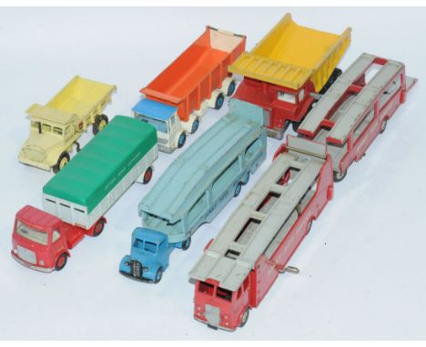 Dinky, a mixed unboxed group of Commercial Vehicles to include, &nbsp;983 Car Carrier with Trailer "Dinky Auto Service", &nbs