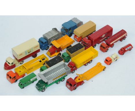 Budgie Toys, a mixed unboxed group of Vehicles to include, Scammell Scarab Trailer, Bedford Tipper and others similar. Condit