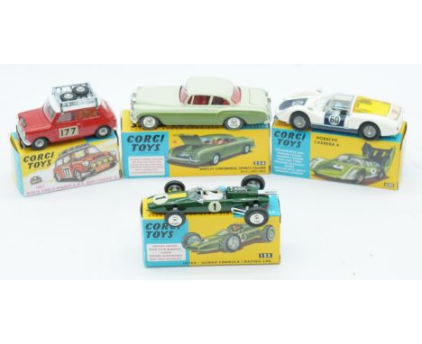Corgi Toys, a boxed Group of Modern Reproduction Vehicles to include Corgi 339 Monte Carlo Winner Mini Cooper, 224 Bentley Co