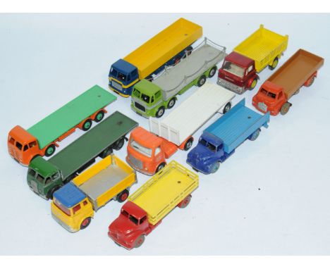 Dinky, a mixed unboxed group of Commercial Vehicles to include, Leyland Octopus, Foden Flatbed and others similar. Conditions