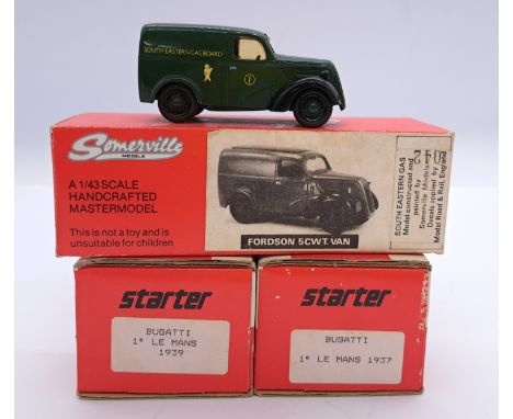 Somerville and Starter, a boxed 1:43 scale white metal resin models and kits, to include; Somerville 042 - Fordson 5CWT. Van,