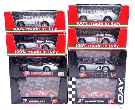 Brumm, a boxed 1:43 Scale group to include R280B Mercedes W196C G.P. Francia 1954 Karl Kling Limited Edition 1221/3000, S028 