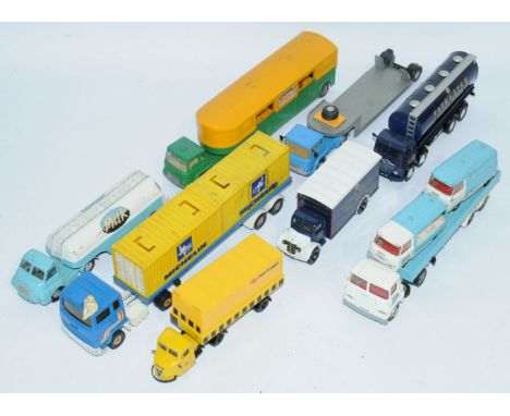 Corgi, a mixed unboxed group of Commercial Vehicles to include, 1141 Bedford TK "Milk" Articulated Truck and Trailer,&nbsp;Co