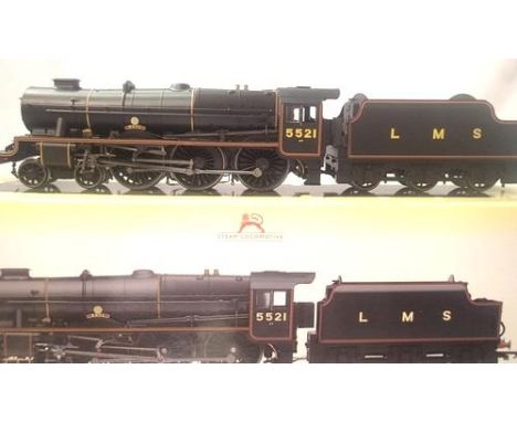 OO scale Hornby R3614, Patriot class, 5521 Rhyl, LMS black. In excellent condition, slight storage wear to box. P&amp;P Group