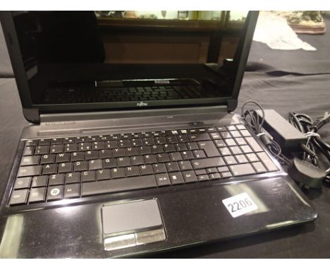 Fujitsu Lifebook A series laptop computer windows 7 with charger. P&amp;P Group 1 (£14+VAT for the first lot and £1+VAT for s